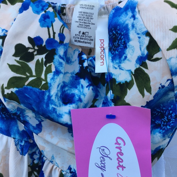 Short Strapless Floral Dress by Great Glam - Picture 6 of 6